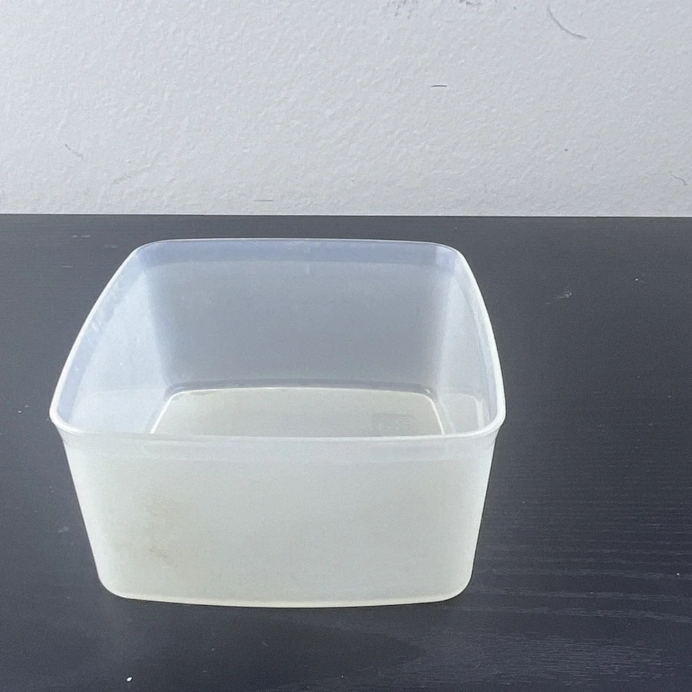 Vintage Tupperware 311-55 Clear Square Plastic Food Storage Container Replacemen